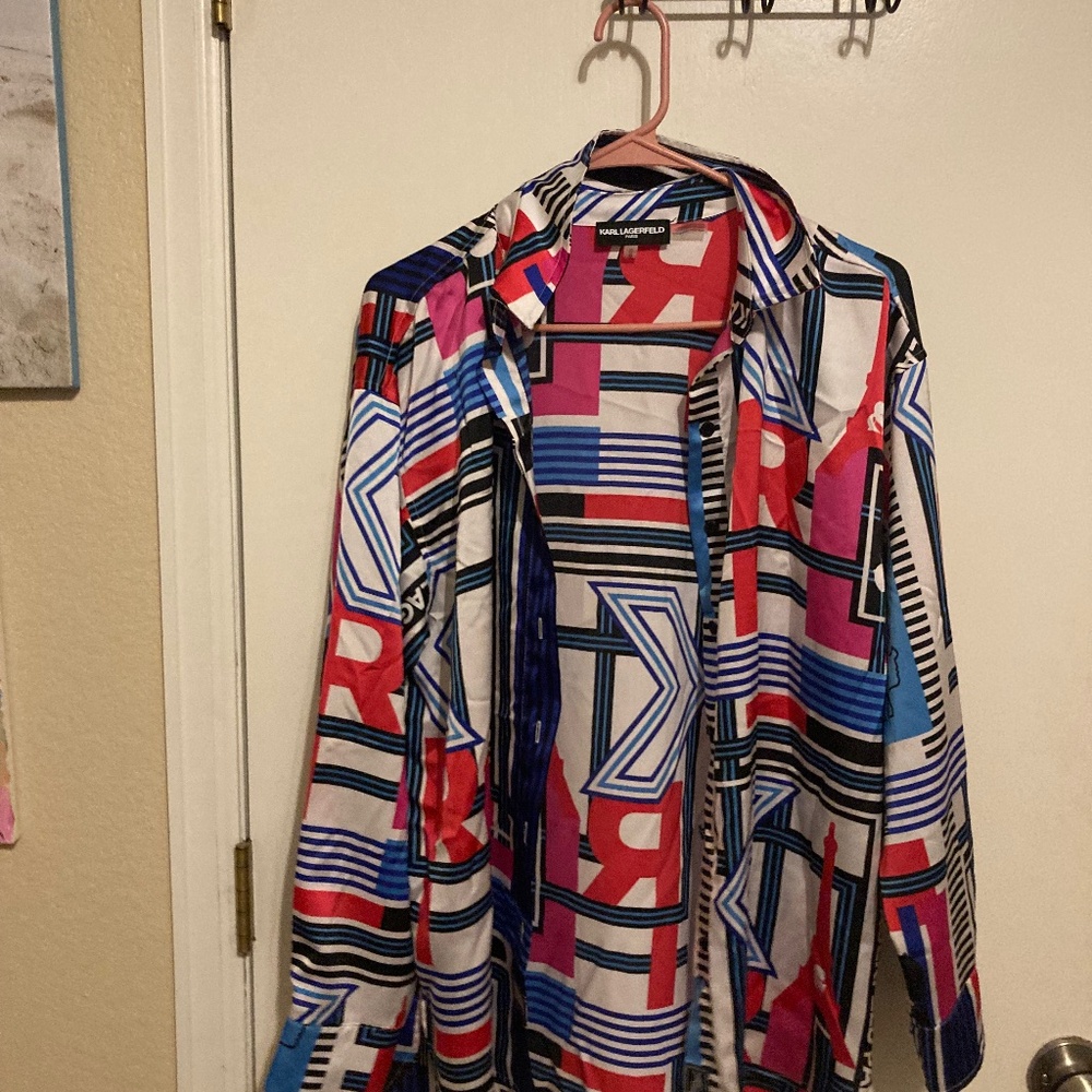 Carl Lagerfield silk blouse